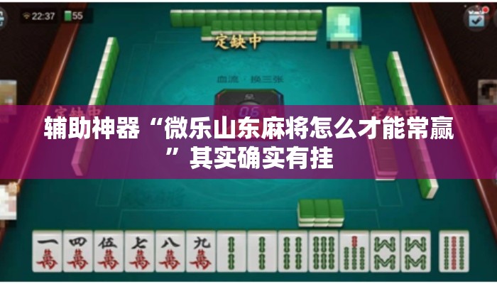 辅助神器“微乐山东麻将怎么才能常赢	”其实确实有挂