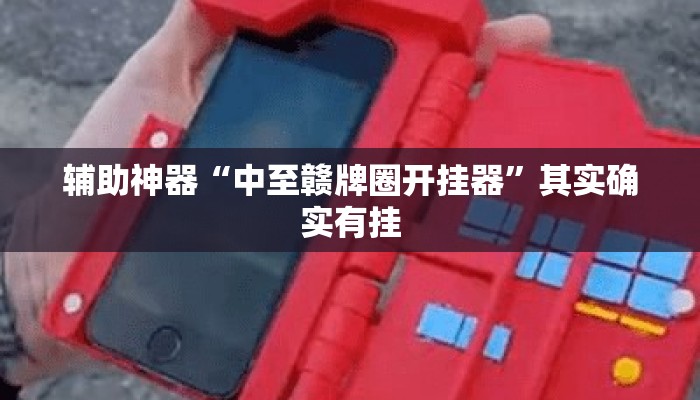 辅助神器“中至赣牌圈开挂器”其实确实有挂