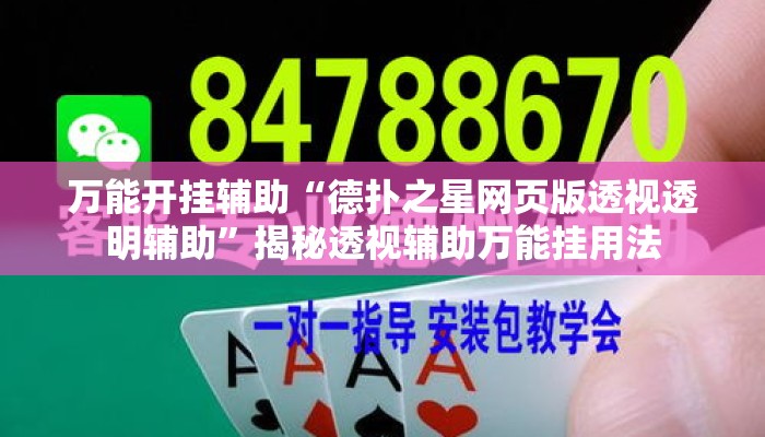 万能开挂辅助“德扑之星网页版透视透明辅助	”揭秘透视辅助万能挂用法