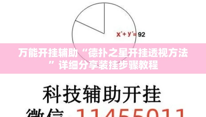 万能开挂辅助“德扑之星开挂透视方法”详细分享装挂步骤教程