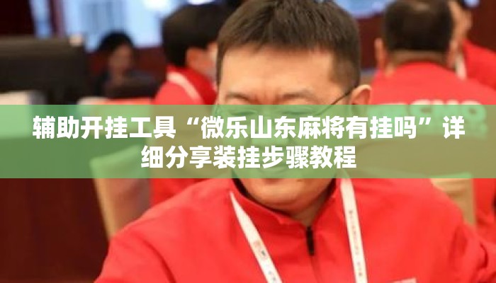 辅助开挂工具“微乐山东麻将有挂吗	”详细分享装挂步骤教程