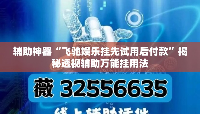 辅助神器“飞驰娱乐挂先试用后付款”揭秘透视辅助万能挂用法
