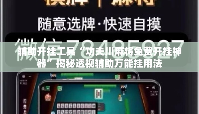 辅助开挂工具“功夫川麻将免费开挂神器”揭秘透视辅助万能挂用法