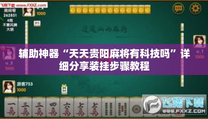 辅助神器“天天贵阳麻将有科技吗”详细分享装挂步骤教程