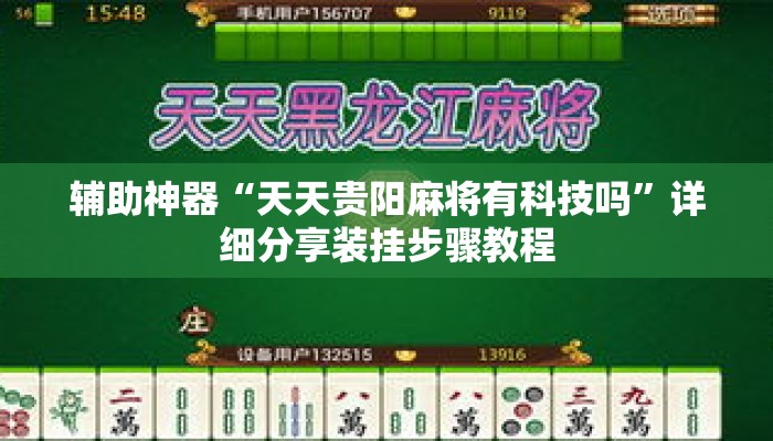 辅助神器“天天贵阳麻将有科技吗”详细分享装挂步骤教程