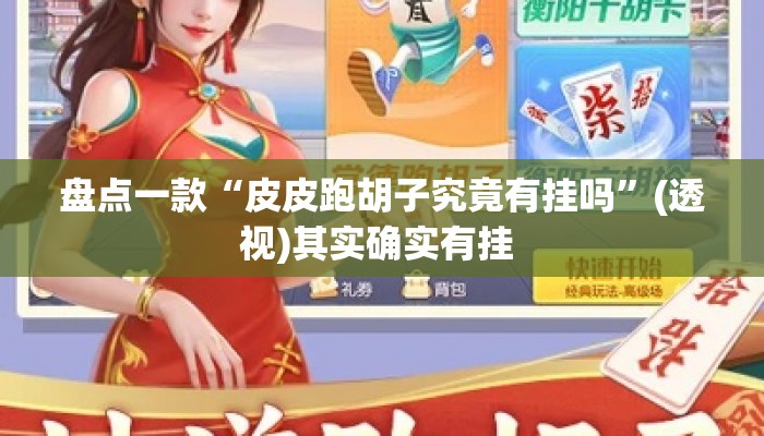 盘点一款“皮皮跑胡子究竟有挂吗”(透视)其实确实有挂 