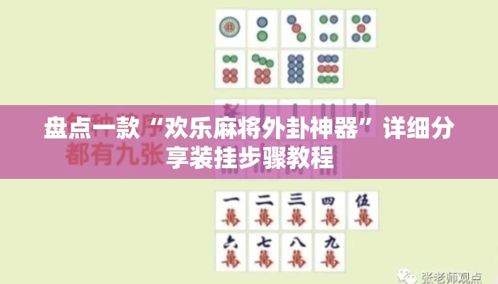 盘点一款“欢乐麻将外卦神器”详细分享装挂步骤教程