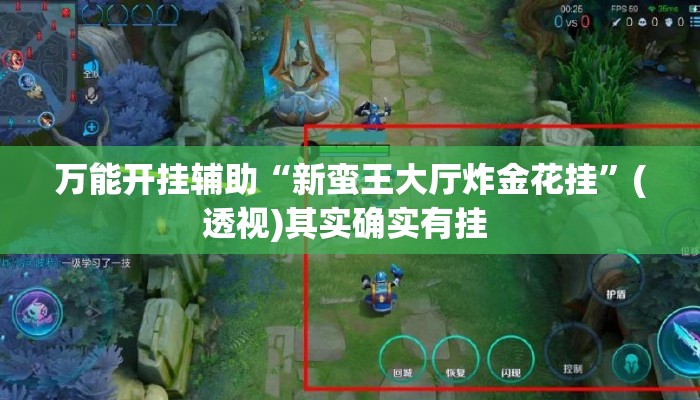 万能开挂辅助“新蛮王大厅炸金花挂”(透视)其实确实有挂 