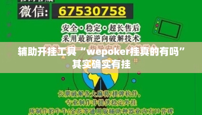辅助开挂工具“wepoker挂真的有吗”其实确实有挂