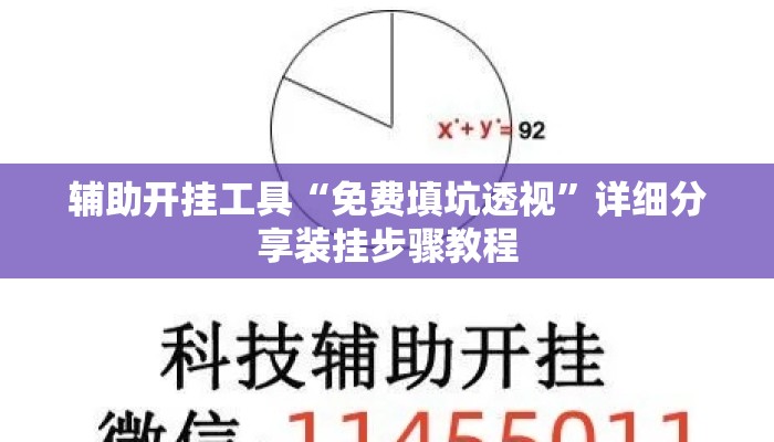 辅助开挂工具“免费填坑透视”详细分享装挂步骤教程