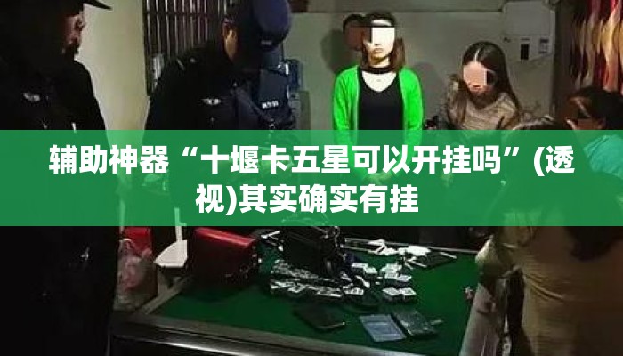 辅助神器“十堰卡五星可以开挂吗”(透视)其实确实有挂 