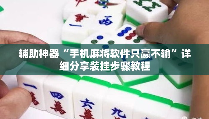 辅助神器“手机麻将软件只赢不输”详细分享装挂步骤教程