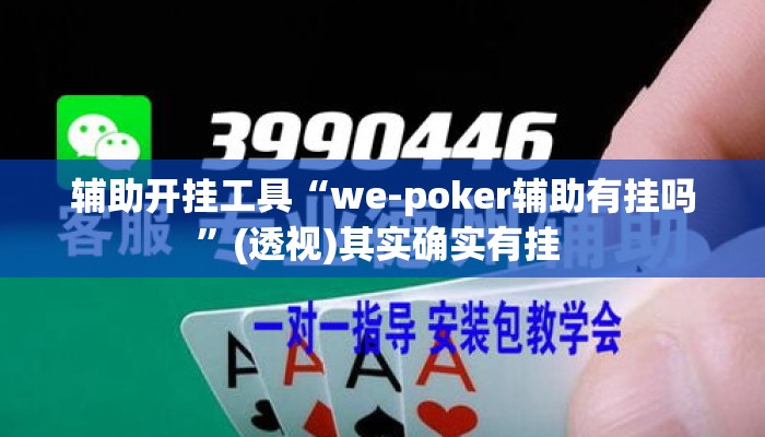 辅助开挂工具“we-poker辅助有挂吗”(透视)其实确实有挂 