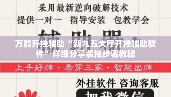 万能开挂辅助“新九五大厅开挂辅助软件”详细分享装挂步骤教程