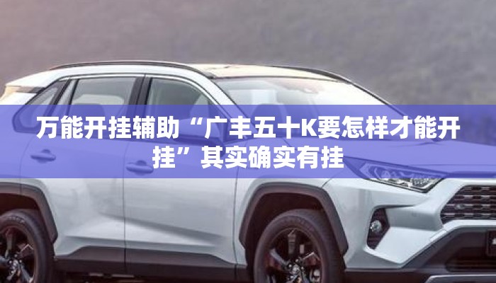 万能开挂辅助“广丰五十K要怎样才能开挂	”其实确实有挂