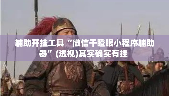 辅助开挂工具“微信干瞪眼小程序辅助器	”(透视)其实确实有挂 