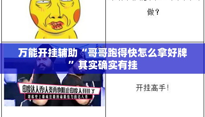 万能开挂辅助“哥哥跑得快怎么拿好牌	”其实确实有挂