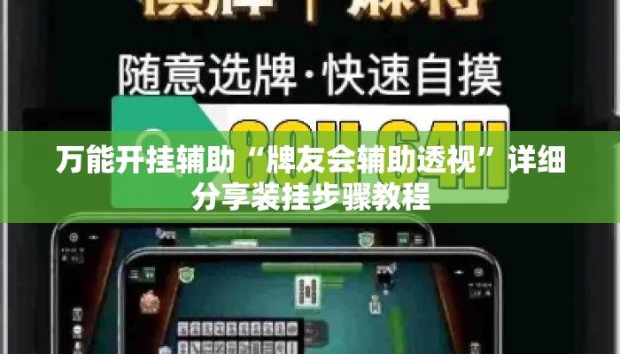万能开挂辅助“牌友会辅助透视”详细分享装挂步骤教程
