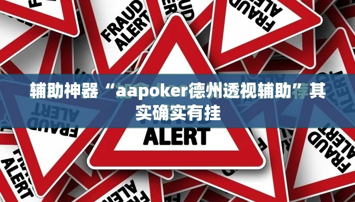 辅助神器“aapoker德州透视辅助	”其实确实有挂
