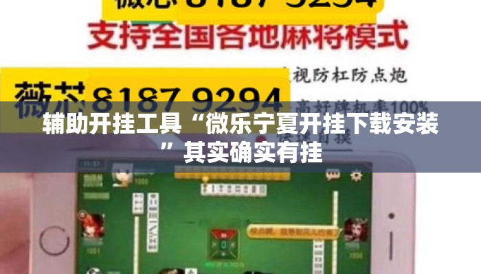 辅助开挂工具“微乐宁夏开挂下载安装”其实确实有挂