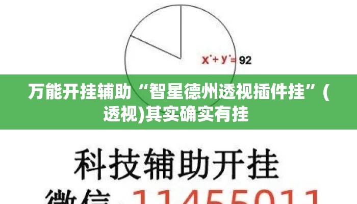 万能开挂辅助“智星德州透视插件挂”(透视)其实确实有挂 