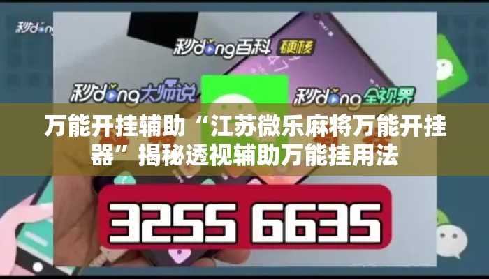 万能开挂辅助“江苏微乐麻将万能开挂器”揭秘透视辅助万能挂用法