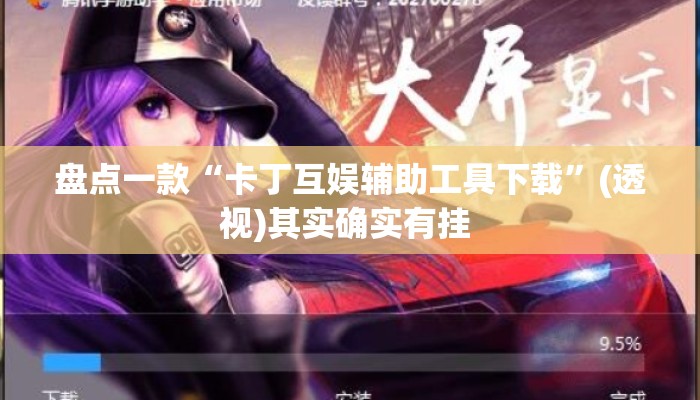 盘点一款“卡丁互娱辅助工具下载	”(透视)其实确实有挂 