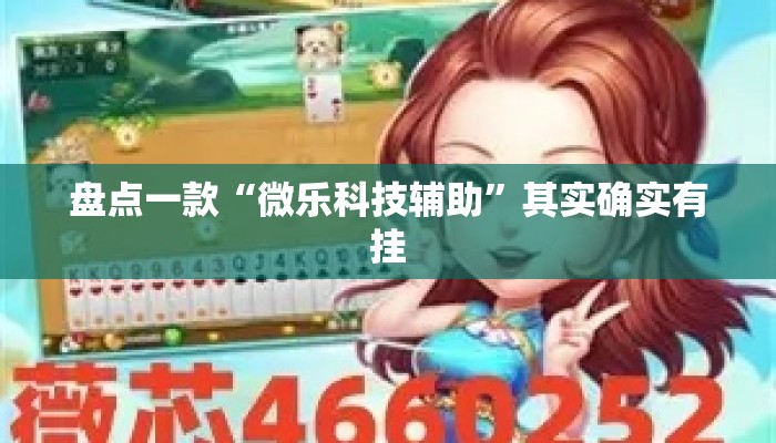 盘点一款“微乐科技辅助	”其实确实有挂
