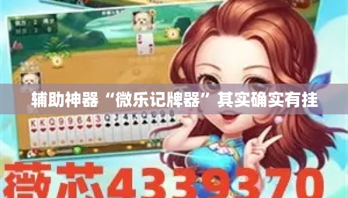 辅助神器“微乐记牌器”其实确实有挂