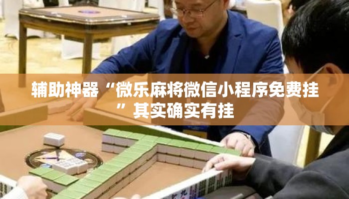 辅助神器“微乐麻将微信小程序免费挂”其实确实有挂