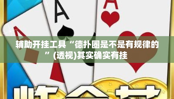 辅助开挂工具“德扑圈是不是有规律的”(透视)其实确实有挂 