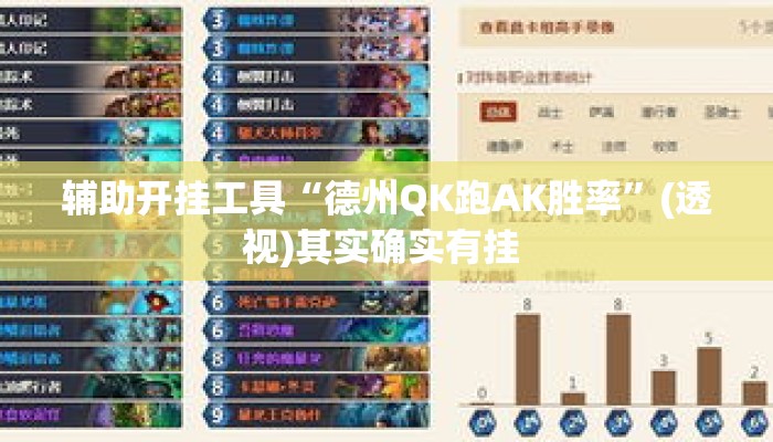 辅助开挂工具“德州QK跑AK胜率	”(透视)其实确实有挂 