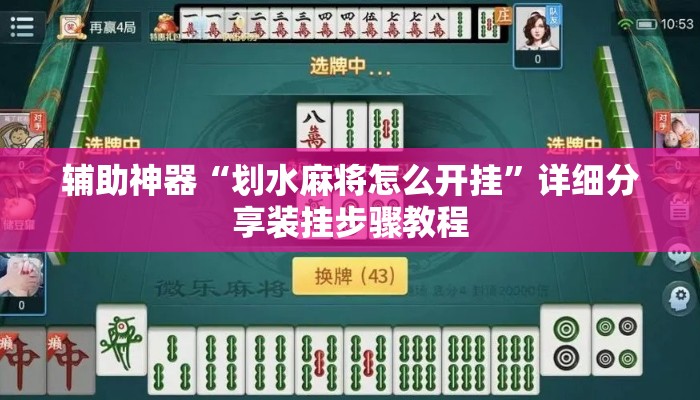 辅助神器“划水麻将怎么开挂”详细分享装挂步骤教程