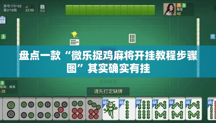 盘点一款“微乐捉鸡麻将开挂教程步骤图	”其实确实有挂