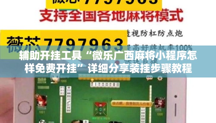 辅助开挂工具“微乐广西麻将小程序怎样免费开挂	”详细分享装挂步骤教程