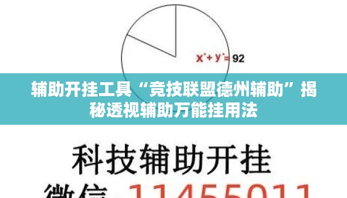 辅助开挂工具“竞技联盟德州辅助	”揭秘透视辅助万能挂用法