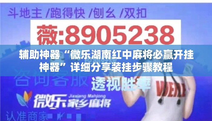 辅助神器“微乐湖南红中麻将必赢开挂神器”详细分享装挂步骤教程