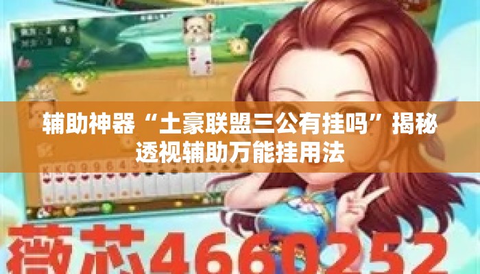 辅助神器“土豪联盟三公有挂吗”揭秘透视辅助万能挂用法