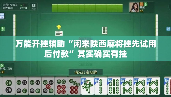 万能开挂辅助“闲来陕西麻将挂先试用后付款	”其实确实有挂