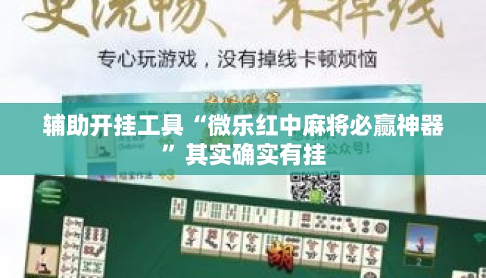 辅助开挂工具“微乐红中麻将必赢神器	”其实确实有挂