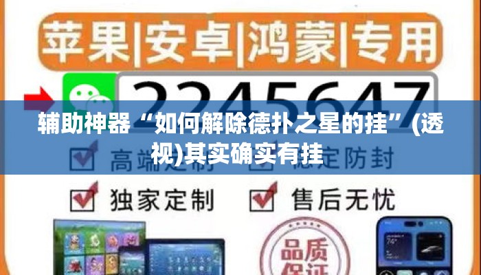 辅助神器“如何解除德扑之星的挂”(透视)其实确实有挂 