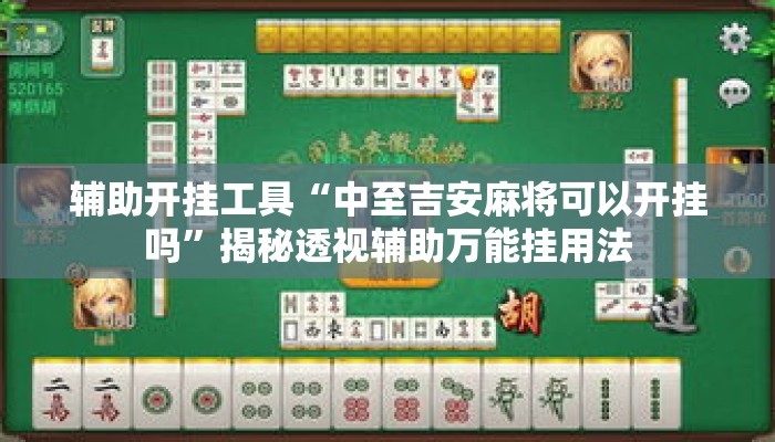 辅助开挂工具“中至吉安麻将可以开挂吗	”揭秘透视辅助万能挂用法