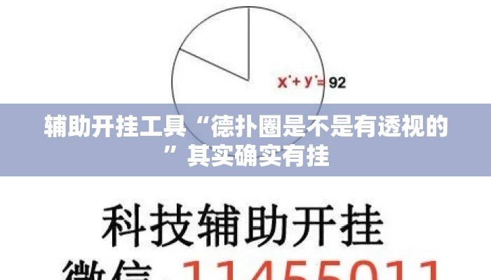 辅助开挂工具“德扑圈是不是有透视的”其实确实有挂