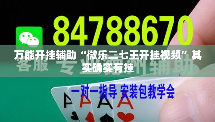 万能开挂辅助“微乐二七王开挂视频”其实确实有挂