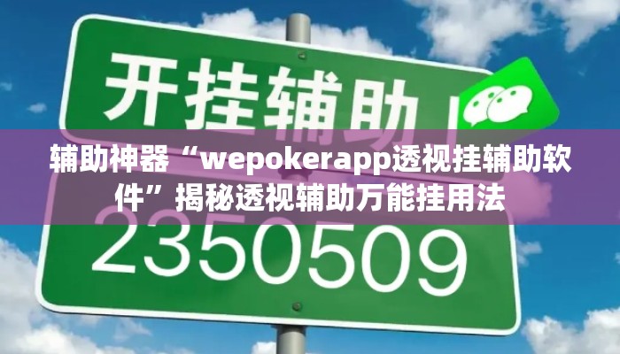 辅助神器“wepokerapp透视挂辅助软件”揭秘透视辅助万能挂用法