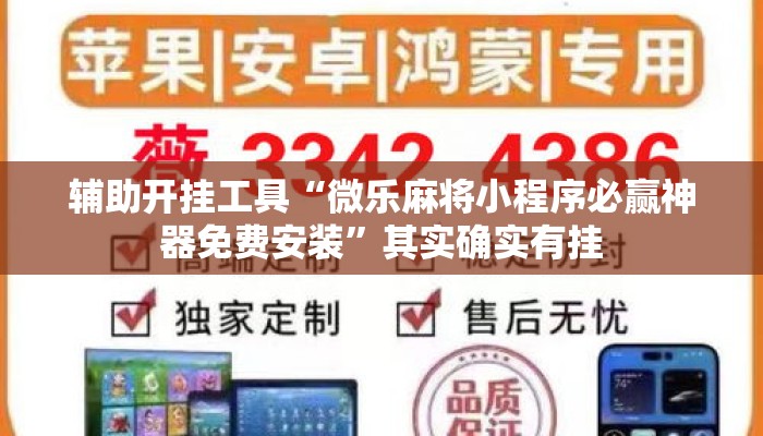 辅助开挂工具“微乐麻将小程序必赢神器免费安装	”其实确实有挂