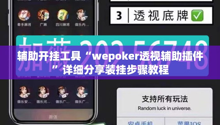 辅助开挂工具“wepoker透视辅助插件”详细分享装挂步骤教程