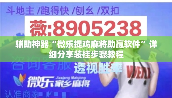 辅助神器“微乐捉鸡麻将助赢软件”详细分享装挂步骤教程