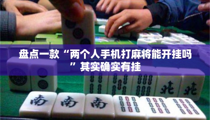 盘点一款“两个人手机打麻将能开挂吗”其实确实有挂