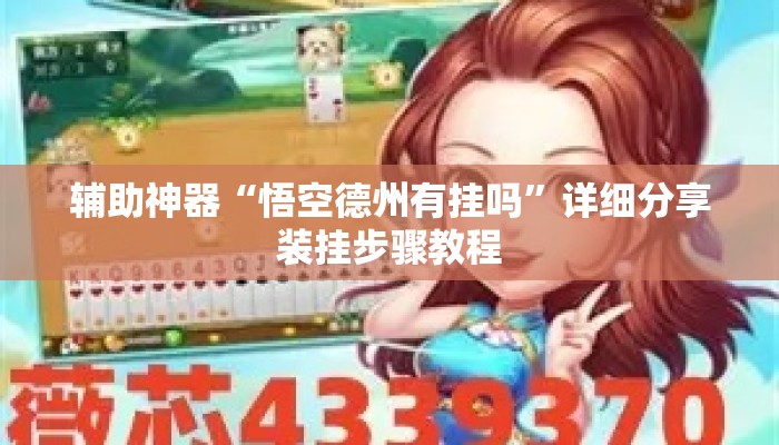 辅助神器“悟空德州有挂吗”详细分享装挂步骤教程